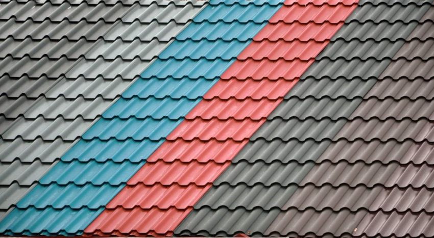 A Vibrant Close-up of a Multi-Colored Roof, Showcasing diverse Roofing styles in South Florida